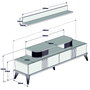 Hanah Home Eylül - Mueble de TV Blanco
